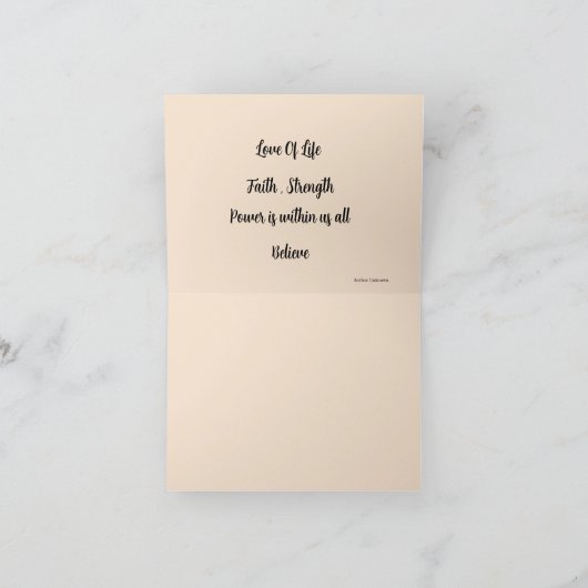 Note Card : Ermutigungsgedanken (Innenseite)