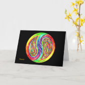 Note Card "Eternity" Karte (Gelbe Blume)