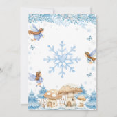 Note Card: Fairy Winter Garden Time Capsule Dankeskarte (Rückseite)