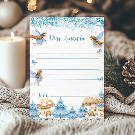Note Card: Fairy Winter Garden Time Capsule Dankeskarte