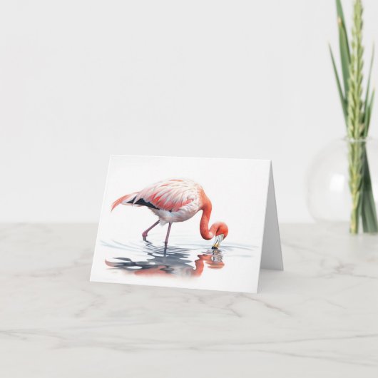 Note Card Flamingo Karte (Vorderseite)