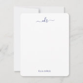 Note Card, France Blue & White Mitteilungskarte (Vorderseite)