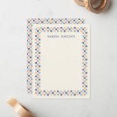 Note Card für den Schreibtisch des Schachbrettbild Mitteilungskarte (Vorderseite/Rückseite Beispiel)