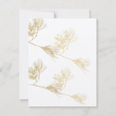 Note Card für die Gold Eastern Pine Needle Mitteilungskarte (Rückseite)