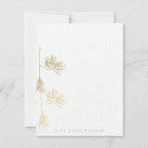 Note Card für die Gold Eastern Pine Needle
