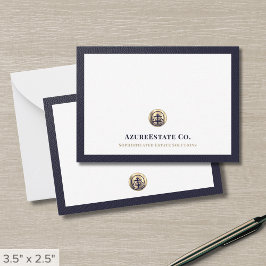 Note Card für elegante Beruflich Gold-Logos Mitteilungskarte
