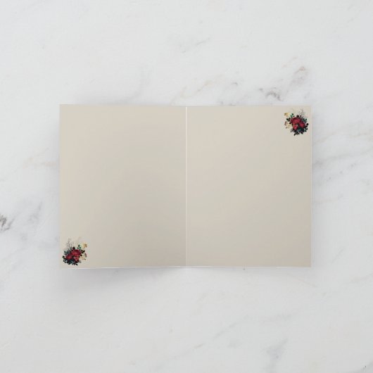 Note Card für gotische Rose (Innenseite)