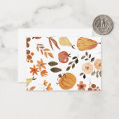 Note Card für Herbst Mitteilungskarte (Vorderseite/Rückseite Beispiel)