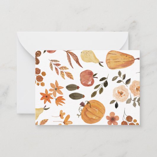 Note Card für Herbst Mitteilungskarte (Vorderseite)
