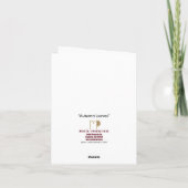 Note Card für Herbstausgänge Karte (Rückseite)