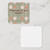 Note Card für Linien- und Kreismuster Mitteilungskarte (Vorne/Hinten)