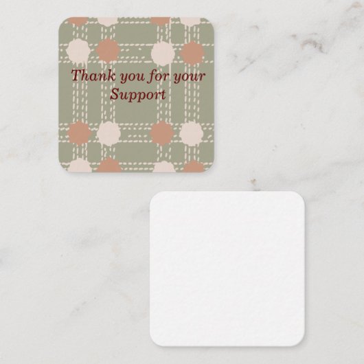 Note Card für Linien- und Kreismuster Mitteilungskarte (Vorne/Hinten)