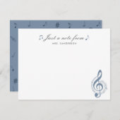 Note Card für Musiklehrer Stationery Set Mitteilungskarte (Vorne/Hinten)