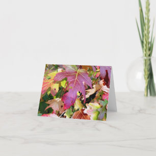 Note Card "Herbstleaves" Karte