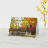 Note Card - Iowa Fall Karte (Gelbe Blume)