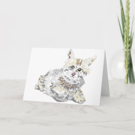 Note Card Kitten Karte