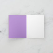 Note Card Lilac Blossom Reflected in Raindrop Karte (Innenseite)
