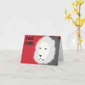 Note Card - Lion in Red Karte (Gelbe Blume)