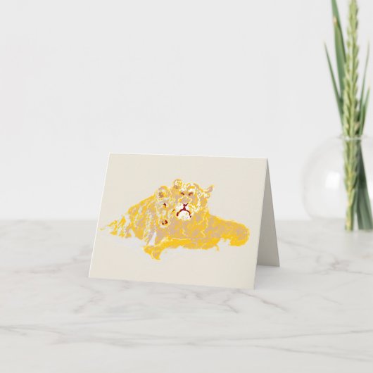 Note Card :  Love Of A Lions Cub  (Vorderseite)