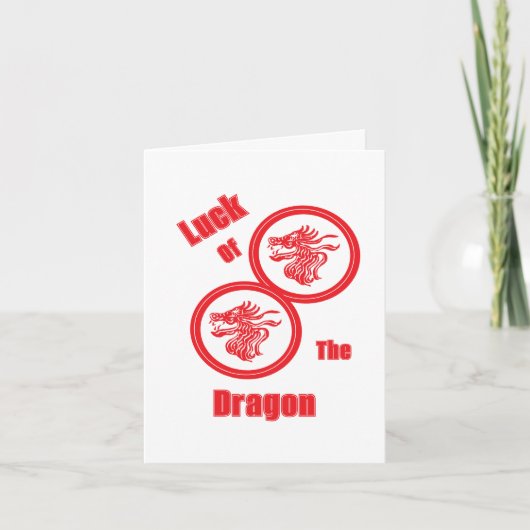 Note Card : Luck of the Dragon Karte (Vorderseite)