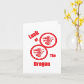 Note Card : Luck of the Dragon Karte (Gelbe Blume)