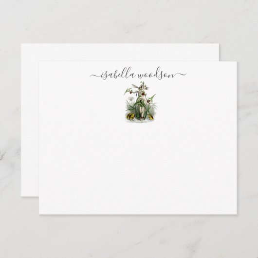 Note Card: Magic Fairy Pixie Script Mitteilungskarte (Vorne/Hinten)