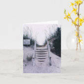 Note Card mit Beach Scene Karte (Gelbe Blume)