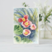 Note Card mit Bild der Poppies Dankeskarte (Stehend Vorderseite)