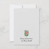 Note Card mit Bild der Poppies Dankeskarte (Rückseite)