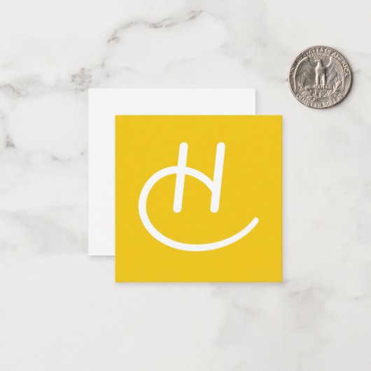 Note Card Mitteilungskarte (Vorderseite/Rückseite Beispiel)