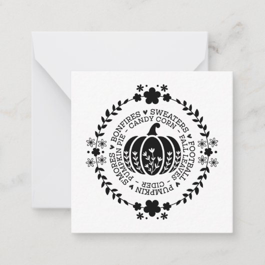 Note Card Mitteilungskarte (Vorderseite)