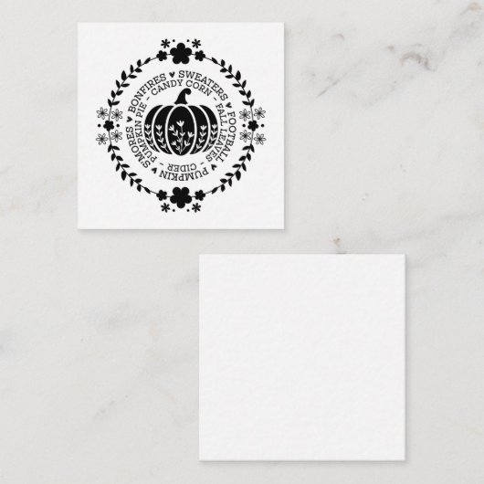 Note Card Mitteilungskarte (Vorne/Hinten)