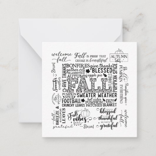 Note Card Mitteilungskarte (Vorderseite)