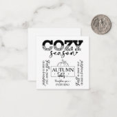 Note Card Mitteilungskarte (Vorderseite/Rückseite Beispiel)