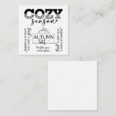 Note Card Mitteilungskarte (Vorne/Hinten)