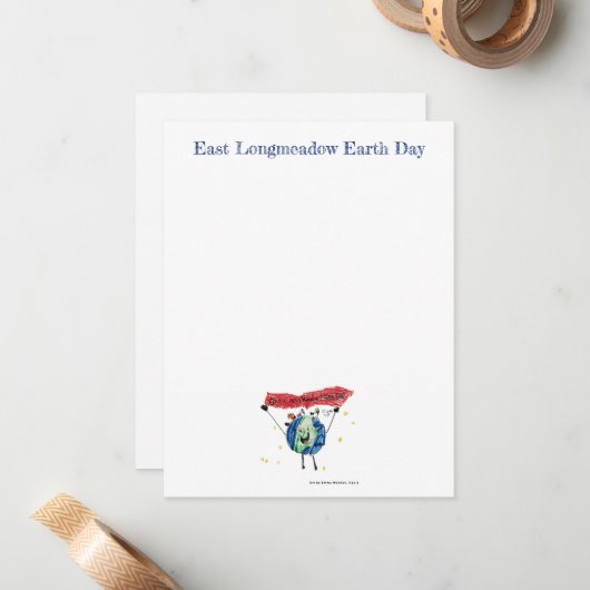 Note Card Mitteilungskarte (Vorderseite/Rückseite Beispiel)