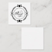 Note Card Mitteilungskarte (Vorne/Hinten)