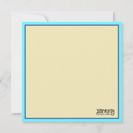 Note Card "Never Lose Hope" Einladung (Rückseite)