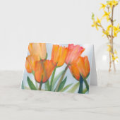 Note Card Orange Tulips Karte (Gelbe Blume)
