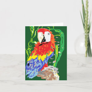 Note Card/Parrot Karte
