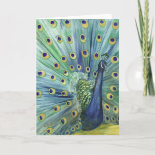 Note Card - Peacock Karte