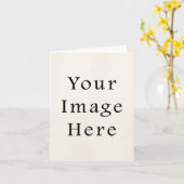 Note Card Personalized 4x5.6 Vertical Cards Blank Karte (Gelbe Blume)