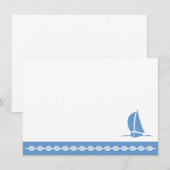 Note Card Sailboat Mitteilungskarte (Vorne/Hinten)