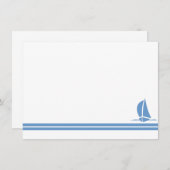 Note Card Sailboat Mitteilungskarte (Vorne/Hinten)