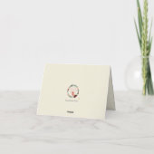 Note Card - Senden glücklicher Gedanken Dankeskarte (Rückseite)