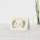 Note Card - Senden glücklicher Gedanken Dankeskarte (Vorderseite)