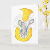 Note Card - Tennisball Überraschung Karte (Gelbe Blume)