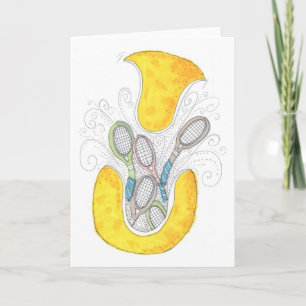 Note Card - Tennisball Überraschung Karte
