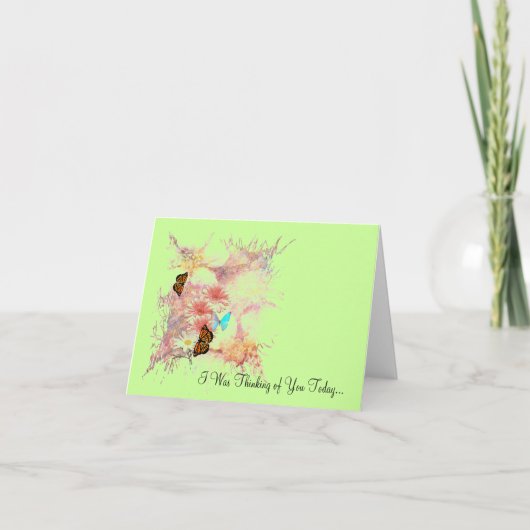 Note Card "Thinking of You" Karte (Vorderseite)