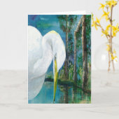 Note Card - Tropischer Vogel Karte (Gelbe Blume)